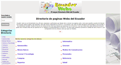 Desktop Screenshot of ecuadorwebs.com